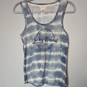 Canotta Lucky Brand Tie Dye, blu/grigio/bianco, donna taglia media - Foto 1 di 5