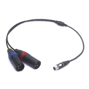 Cable de audio Mini XLR 5 pines hembra a doble XLR 3 pines macho/hembra para ARRI, Sony - Imagen 1 de 14