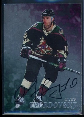 1998-99 Be A Player Autographs #258 Oleg Tverdovsky - Image 1 of 2