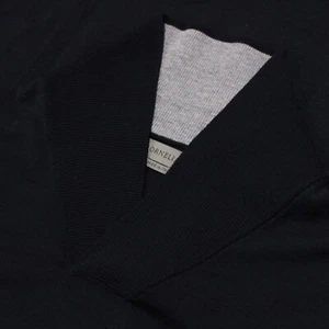 Corneliani Pullover mit Schalkragen Größe 54 XL in einfarbig blau Schurwolle neu mit Etikett - Bild 1 von 8