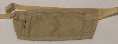 "Paquete de riñonera vintage Eagle Creek 1 bolsillo beige paquete de torso 12""x4,75"" de viaje" Foto 1 de 4