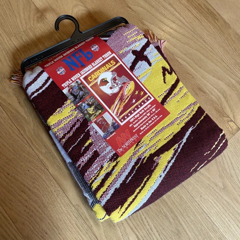 Vintage NFL Arizona Cardinals 50x60in Throw Blanket Wall Hanging Northwest Co Cover