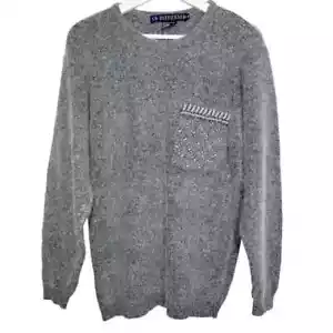 IB Diffusion Seidenmischung Langarm Perlen verziert Pullover Größe Medium - Bild 1 von 6