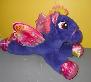 New Toy Factory Plush Paradise 18" Long Pink Purple Winged Horse Star Sewn Eyes - Picture 1 of 2
