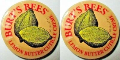 2 Sealed BURT'S BEES Lemon Butter CUTICLE CREME .60 oz with Nourishing Vitamin E - Image 1 of 2