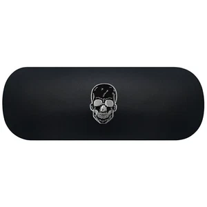 Skull Glasses Case Creepy Halloween Spectacle Case Silver Skeleton Birthday Gift - Imagen 1 de 33
