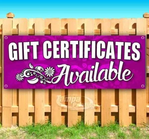 GIFT CERTIFICATES AVAILABLE Advertising Vinyl Banner Flag Sign Many Sizes - Picture 1 of 6