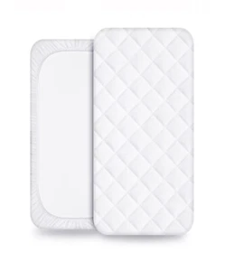 UNISEX FROTTEE NATUR BAMBUS BABYBETT WASSERDICHT HYPOALLERGEN MATRATZENBEZUG - Bild 1 von 7