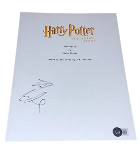 Daniel Radcliffe Signed Auto Harry Potter and the Sorcerer's Stone Script BAS B - Picture 1 of 2