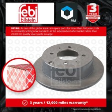 2x Brake Discs Pair Solid fits HYUNDAI MATRIX FC 1.6 Rear 01 to 10 G4ED 262mm