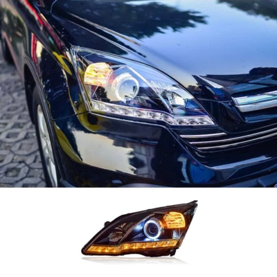 2X Conjunto de faros proyectores 2007-2011 LED intermitente DRL para Honda CRV CR-V Foto 1 de 4