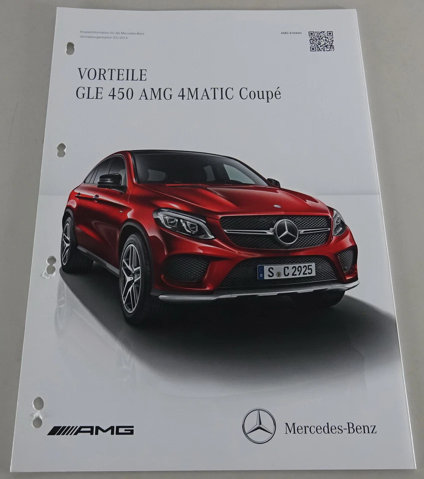 Info Prodotto/Vorteile Mercedes-Benz Gle 450 AMG 4Matic Coupé Stand 03/2015 Foto 1 de 2