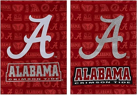 NCAA 29" x 43" Alabama Crimson Tide Suede Glitter House Flags Cover