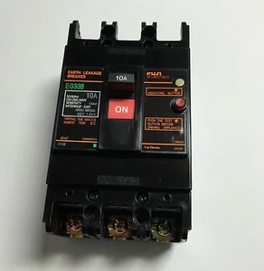 Fuji Electric EG33B Earth Leakage Breaker 10A 3 Pole 100mA 3 Phase 440V - Picture 1 of 7