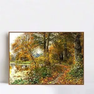Lienzo enmarcado Giclee Impresión Paisaje #52 por Peder Mork Monsted Decoración del Hogar 24"x32" - Imagen 1 de 7
