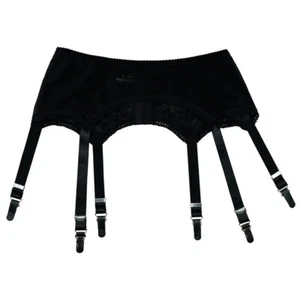 Luxallacki See-through Mesh Lace Waspie Garter Belt with 6 Adjustable Metal Clip - Picture 1 of 22