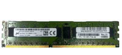 MICRON MT18JSF1G72PDZ-1G6E1FE 8GB 2Rx8 PC3-12800R-11-13 MEMORIA RAM ECC DIMM Foto 1 de 2