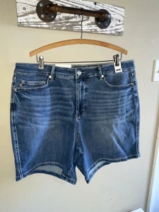 Neu JUDY BLUE DENIM SHORTS 3X Mid Rise blau - Bild 1 von 7