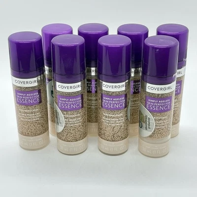 8 Covergirl Simply Ageless Skin Perfector Essence Foundation #10 Fair New - Image 1 of 4