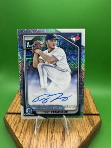 Trey Yesavage 1st CHOICE AUTO/150🔥🔥2024 Bowman Draft SP 091/150🔥#CPA-TY - Picture 1 of 7