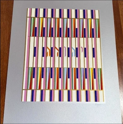 Serigrafía Yaacov Agam "Yehuda" No Enmarcada Edición Limitada Firmada a Mano #22/99 Foto 1 de 4