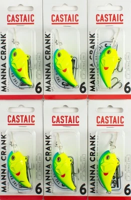 *LOTE DE 6* MANIVELA DE MANÁ CASTAICO 5/16 OZ 2" CHARTREUSE AZUL J5376 Foto 1 de 2