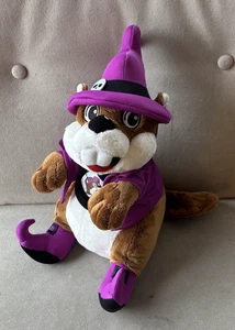 Neu 2025 Buc-ee's 11 Zoll Halloween Zauberer Setze einen Zauber auf mich Biber Plüschhexe - Bild 1 von 5