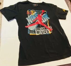 Nike Air Jordan T-Shirt Boys L 12-13 Black Basketball 23 Brand of Flight - Picture 1 of 4