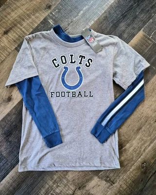 NFL Jóvenes Niños Indianapolis Colts "Classic Fade" Combo Camisas M (10-12) Nuevas con Etiquetas Foto 1 de 4