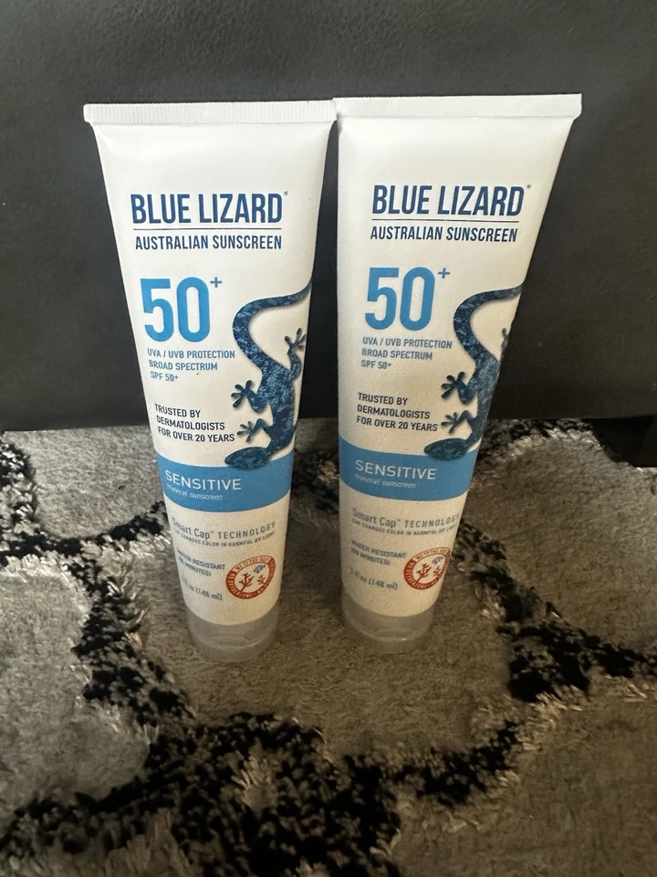 Blue Lizard Sensitive Sunscreen SPF 50+ (10 oz )  Mineral Lotion UVA/UVB -2 pack - Image 1 of 1