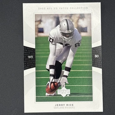 2003 Upper Deck UD Patch Collection - Jerry Rice #80 - Image 1 of 2