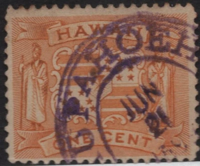 HAWAII  #74  LAUPAHOEHOE TOWN CANCEL - Image 1 of 4