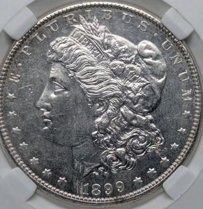 Dollaro Argento 1899 Morgan MS Dettagli 63 DMPL - Foto 1 di 4