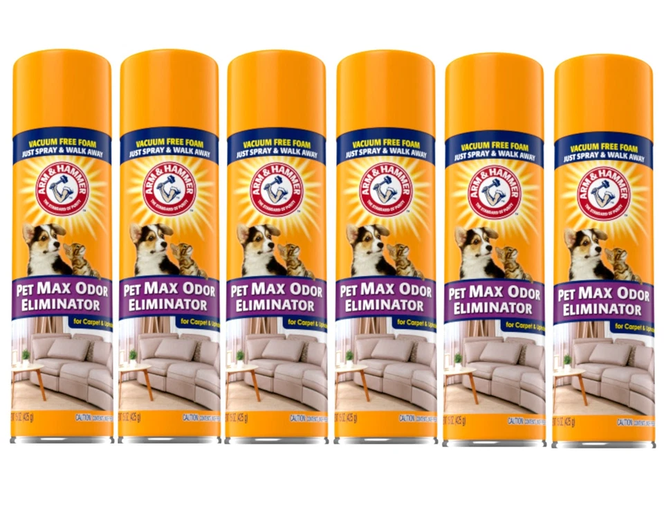 Arm & Hammer Max Odor Eliminator Vacuum Foam for Carpet and Upholstery 15 Oz