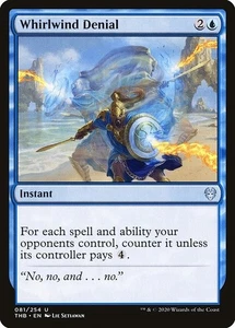 Whirlwind Denial 4x FOIL THB MTG Theros Beyond Death Uncommon MINT blue - Picture 1 of 1