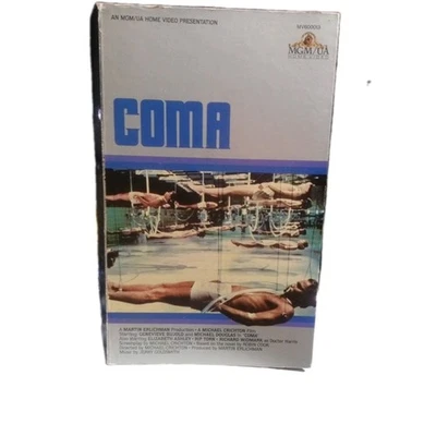 "Coma" Big Box VHS Movie Thriller  Michael Douglas Based Novel Robin Cook 1978 - Image 1 of 4