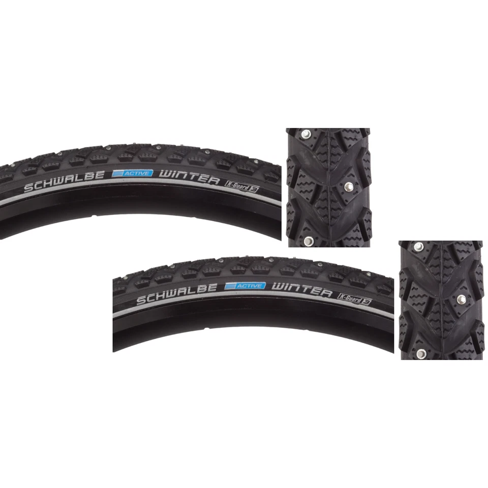 700c Bike Tyre Clincher Schwalbe Winter Active Wire 700x30c Black