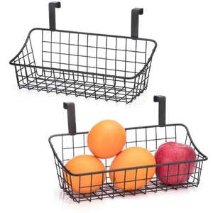 Over Cabinet Door Basket with hook Grid Storage Basket, Kitchen Storage Organ... - Foto 1 di 7
