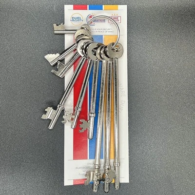 Fire Brigade Products Set of 9 Genuine Fire Brigade Keys - Comprises one of each