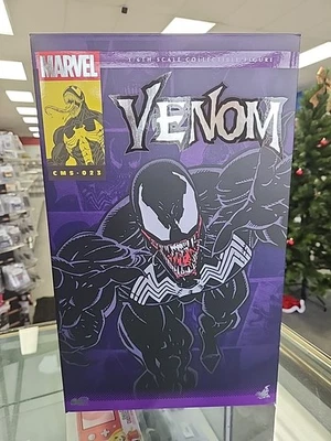 HOT TOYS MARVEL VENOM FIGURA ESCALA 1:6 CMS-023 Vendedor de EE. UU. Abierto para exhibición en tienda Foto 1 de 4