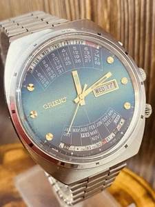 Reloj Orient College Perpetual Calendario Varios Años Automático De Colección #8358 - Imagen 1 de 23