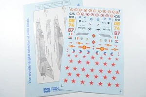 Microscala 1/72 MiG-21 India Egitto Russia N Vietnam Finlandia decalcomania ceca - 72-473 - Foto 1 di 1