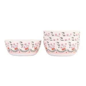 Cath Kidston Cherry Set of 4 Melamine Cereal Bowls - Picture 1 of 2