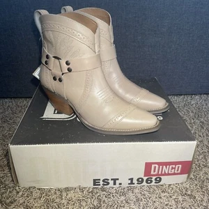 Dingo Damen Westernstiefel Größe 8 Natur Hellbraun Gummibärchen Bootie DI747-WH3 NEU - Bild 1 von 11