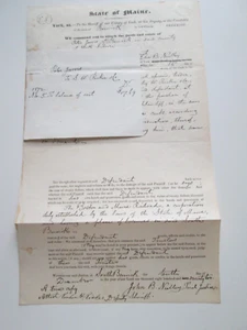 TENTH DAY DECEMBER, 1872 YORK COUNTY MAINE ATTACHMENT OF GOODS of PETER JARVIS - Picture 1 of 6