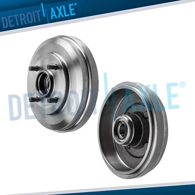 FWD Pair Rear Brake Drums Set fits for 2009 2010 2011 Ford Focus 2.0L 2.5L - Image 1 of 4