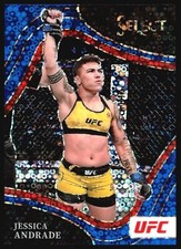 2022 Panini Select Jessica Andrade Octagonside Blue Disco Prizm /49 #203