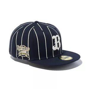 NEWERA 59FIFTY Orix Buffaloes Navy Pinstripe NPB - Picture 1 of 3
