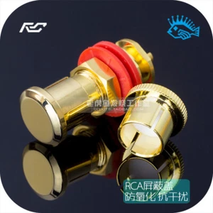XLR balanced RCA socket copper gold-plated dust protection cap anti-oxidation - Picture 1 of 6