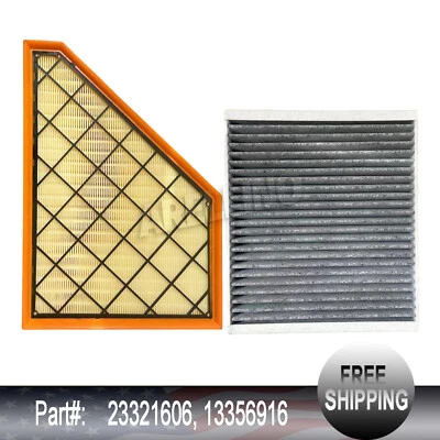 Engine Air Filter&Cabin Air Filter Fits For 2018-2023 Chevy Traverse 17-23 BUICK Foto 1 de 4